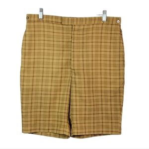 Towncraft Penn-Prest by Pennys Vintage Mustard Yellow Brown Shorts Women's 30"